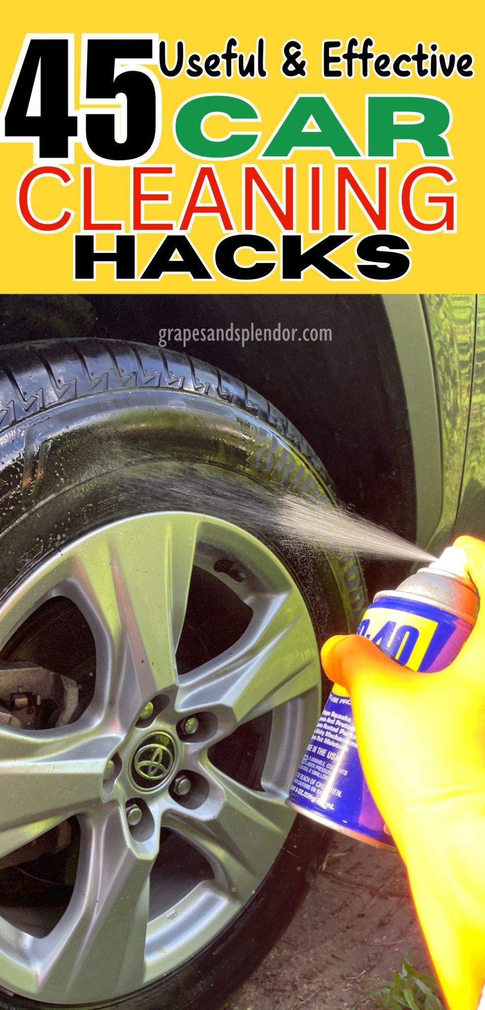 45 Brilliant Car Cleaning Hacks That Never Fail - Grapes and Splendor