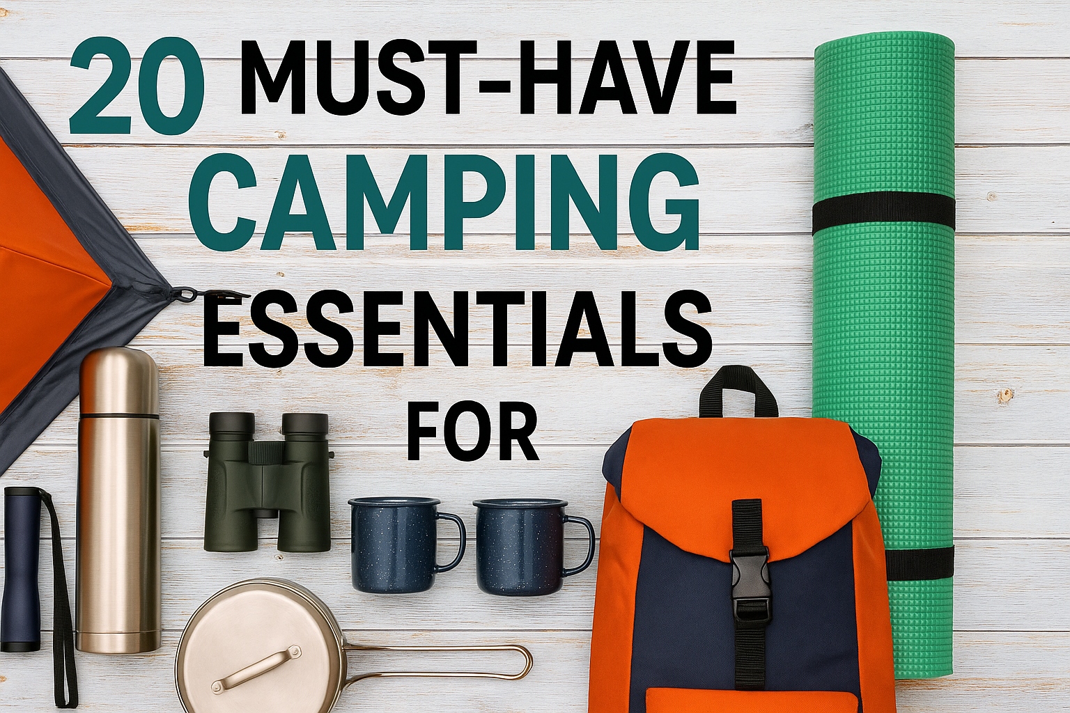 Camp Essentials 20 Must-Have Camping Essentials for Families - Grapes and Splendor